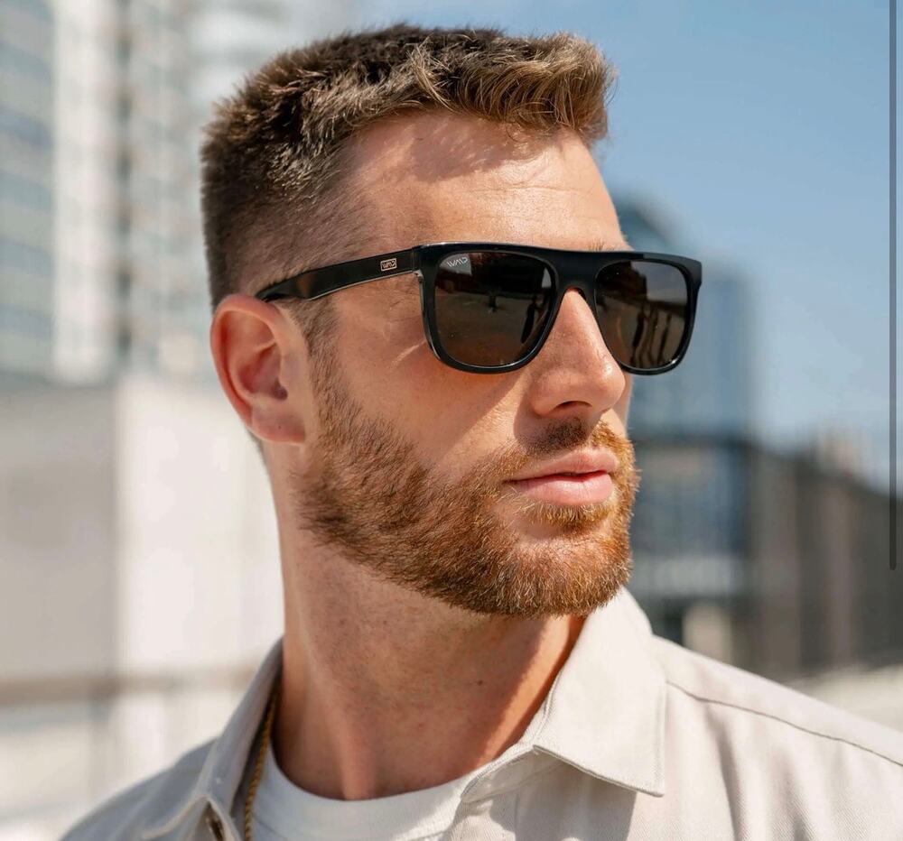 WMP Dallas Sunglasses Black Brown NEW